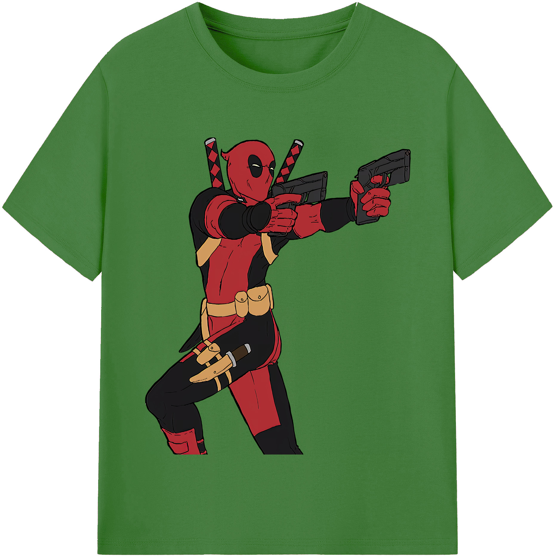 （画像用） Deadpool デッドプール レディースカジュアルプリントTシャツ（綿100％）
